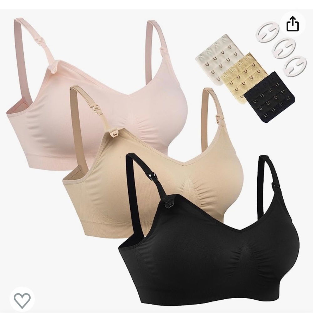 HOFISH 3PACK Nursing Maternity Bras Size L (NEW)